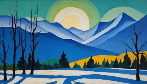 winter landscape,salt meadow landscape,mountain scene,snow landscape,bow valley,spruce forest,mountain landscape,snowy peaks,whistler,northern light,icefield parkway,snowy mountains,white mountains,cascade mountain,winter forest,forest landscape,yukon territory,the northern lights,winter background,snow scene,Art,Artistic Painting,Artistic Painting 27