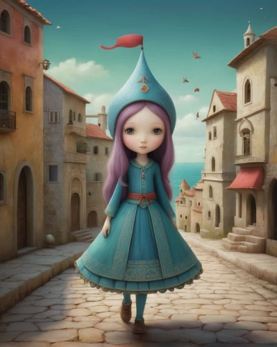 rapunzel,la violetta,fairy tale character,violet head elf,cute cartoon character,fantasia,hamelin,fairytale characters,scandia gnome,gnome,agnes,little girl in wind,a girl in a dress,scandia gnomes,merida,knight village,rem in arabian nights,3d fantasy,cinderella,aurora village,Illustration,Abstract Fantasy,Abstract Fantasy 06