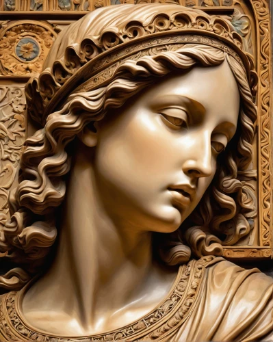 wood carving,classical sculpture,carved wood,justitia,decorative figure,caryatid,lady justice,woman sculpture,bronze sculpture,art deco woman,stone carving,aphrodite,classical antiquity,the prophet mary,sculpture,art nouveau,athena,relief,antiquity,carved,Illustration,Realistic Fantasy,Realistic Fantasy 45