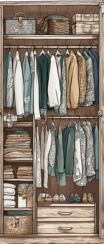 wardrobe,a drawer,armoire,walk-in closet,storage cabinet,closet,compartments,drawer,organization,drawers,shoe cabinet,cupboard,china cabinet,dresser,clothes,men clothes,locker,cabinetry,cabinets,cabinet,Illustration,Black and White,Black and White 05
