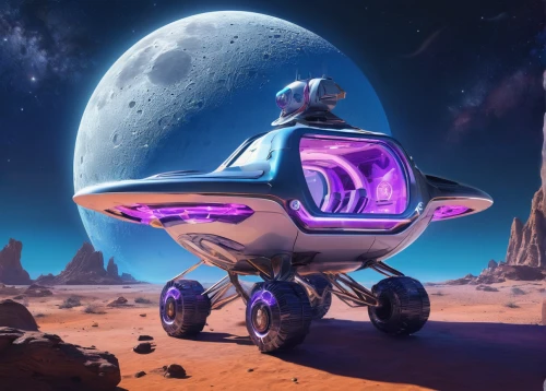 moon car,moon vehicle,moon rover,lunar prospector,space glider,robot in space,mars rover,nebula guardian,new vehicle,sky space concept,astropeiler,atv,space tourism,mission to mars,space voyage,mars probe,sentinel,space ships,space craft,moon base alpha-1,Illustration,Realistic Fantasy,Realistic Fantasy 20