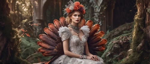 faery,fairy peacock,faerie,feather headdress,pheasant,fairy queen,fairy tale character,forest anemone,fantasy picture,hen-of-the-wood,fantasy art,headdress,ring necked pheasant,autumn theme,dryad,digital compositing,turkey hen,exotic bird,ballerina in the woods,photomanipulation,Photography,Fashion Photography,Fashion Photography 01
