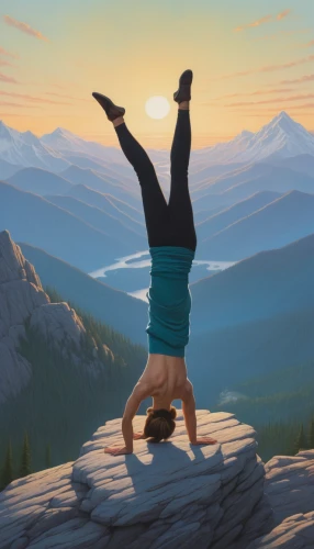 trolltunga,handstand,the spirit of the mountains,sun salutation,yoga guy,mountain climber,bouldering mat,world digital painting,free solo climbing,digital painting,alpine climbing,leap of faith,mountain top,mountain climbing,surya namaste,climbing hold,alpine crossing,base jumping,bouldering,girl upside down,Art,Artistic Painting,Artistic Painting 48