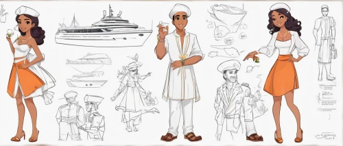 fashion illustration,fashion sketch,concepts,costume design,fashion vector,fashion design,concept art,vector people,jasmine,nautical clip art,illustrations,brown sailor,animated cartoon,naval officer,grilled food sketches,character animation,main character,viceroy (butterfly),panama hat,studies,Unique,Design,Character Design