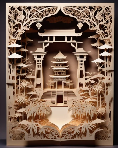 wood carving,paper art,asian architecture,the court sandalwood carved,the laser cuts,chinese architecture,cool woodblock images,dolls houses,japanese architecture,japanese garden ornament,wood art,hall of supreme harmony,bamboo frame,carved wood,chinese art,chinese screen,japanese paper lanterns,japanese shrine,chinese food box,japanese art,Unique,Paper Cuts,Paper Cuts 03