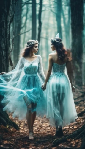 vintage fairies,fairies,fairy forest,fairies aloft,enchanted forest,ballerina in the woods,forest of dreams,fairytale characters,faery,celtic woman,fairytales,children's fairy tale,happy children playing in the forest,conceptual photography,faerie,a fairy tale,fairy tales,fairy tale,fairytale,little girls walking