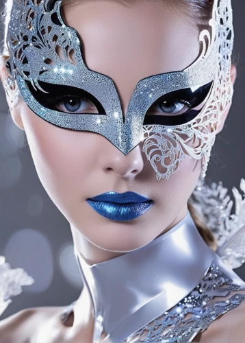 venetian mask,masquerade,the carnival of venice,masque,beauty mask,masked,silvery blue,with the mask,light mask,mask,masks,filigree,golden mask,tribal masks,protective mask,3d fantasy,the snow queen,blue butterfly,hanging mask,blue enchantress,Conceptual Art,Sci-Fi,Sci-Fi 10