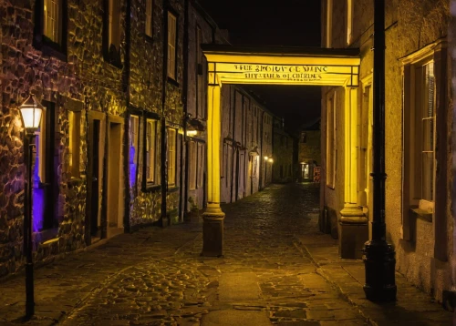 lovat lane,the cobbled streets,alnwick,otley,stirling town,townscape,narrow street,eastgate street chester,night image,thoroughfare,york,medieval street,covid19,covid 19,old linden alley,gas lamp,shaftesbury,whitby goth weekend,alley,illuminated advertising,Photography,Artistic Photography,Artistic Photography 09