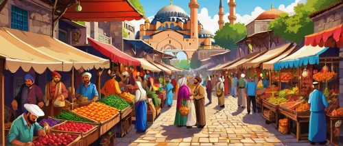 grand bazaar,medieval market,souk,spice market,marketplace,souq,the market,fruit market,market,bazaar,vegetable market,vendors,spice souk,french digital background,stalls,large market,hippy market,colorful city,covered market,market stall,Unique,Pixel,Pixel 05