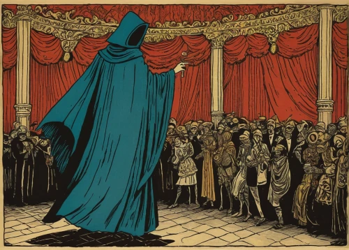 dance of death,imperial coat,pall-bearer,king lear,the carnival of venice,orator,the ruler,cd cover,cover,frock coat,theater curtain,cloak,burqa,autocracy,anonymous,stage curtain,overcoat,hooded man,emperor,magistrate,Illustration,Vector,Vector 15