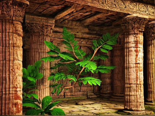 artemis temple,maya civilization,egyptian temple,ancient city,ancient civilization,cartoon video game background,ancient buildings,ancient house,mausoleum ruins,the ancient world,ancient roman architecture,arabic background,ancient greek temple,ancient,3d background,exotic plants,roman columns,pillars,roman temple,ancient egypt,Illustration,Paper based,Paper Based 06