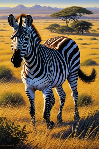 burchell's zebra,zebra,diamond zebra,quagga,zebra crossing,zebra pattern,zebras,baby zebra,zebra rosa,serengeti,zebra longwing,anthropomorphized animals,botswana,zonkey,etosha,safari,whimsical animals,namib rand,madagascar,giraffidae,Illustration,American Style,American Style 07