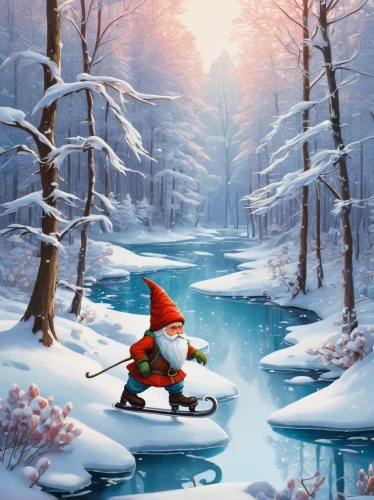 gnome skiing,gnome ice skating,north pole,christmas landscape,winter background,christmas skiing,children's background,snow scene,sleigh ride,sledding,christmas snowy background,snow trail,ice fishing,the pied piper of hamelin,nordic skiing,winter sports,cartoon video game background,fantasy picture,ice skating,cross-country skiing,Photography,Fashion Photography,Fashion Photography 17