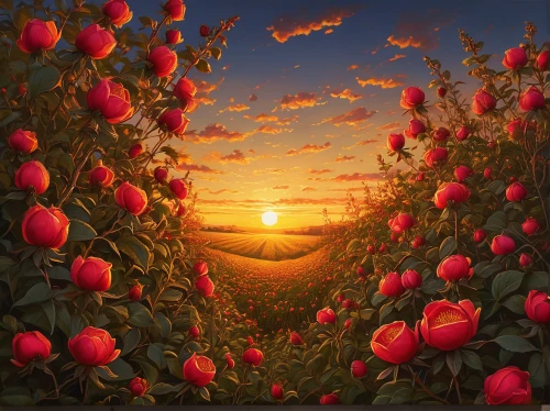 tulip field,tulip fields,tulips field,blooming field,flower field,red tulips,flower in sunset,tulip festival,poppy field,sun roses,landscape rose,way of the roses,poppy fields,splendor of flowers,tulips,field of poppies,field of flowers,flowers field,sea of flowers,blanket of flowers,Conceptual Art,Daily,Daily 07