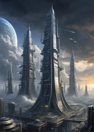 futuristic landscape,futuristic architecture,sci fiction illustration,sci fi,scifi,alien world,sci - fi,sci-fi,fantasy city,alien planet,post-apocalyptic landscape,destroyed city,city cities,fantasy landscape,science fiction,ancient city,dystopian,sky space concept,metropolis,science-fiction,Conceptual Art,Daily,Daily 05