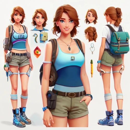dacia,summer items,pubg mascot,sewing pattern girls,female nurse,3d model,pathfinders,game figure,fortnite,plug-in figures,3d figure,sports girl,girl in overalls,nurse uniform,vanessa (butterfly),girl scouts of the usa,lis,retro girl,uniforms,nora,Common,Common,Cartoon