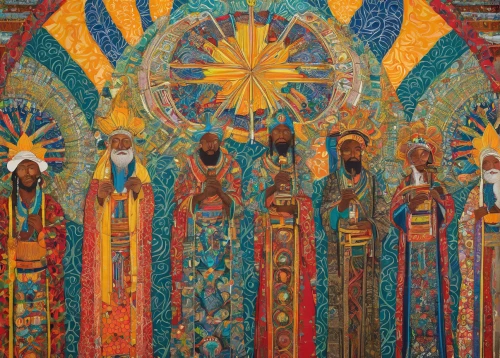 khokhloma painting,pentecost,procession,taraxum,tapestry,afar tribe,archimandrite,mosaic,murals,axum,nativity of christ,romanian orthodox,contemporary witnesses,church painting,clergy,nativity of jesus,sacred art,orthodoxy,orthodox,lalibela,Illustration,Japanese style,Japanese Style 16