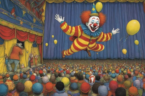 circus show,circus,big top,cirque,it,circus tent,scary clown,cirque du soleil,creepy clown,circus animal,clown,clowns,horror clown,rodeo clown,balloon,theater curtain,puppet theatre,ronald,ringmaster,circus aeruginosus,Illustration,Children,Children 03
