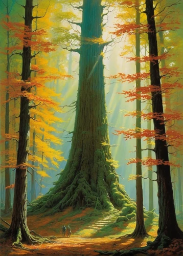 forest tree,autumn forest,forest landscape,old-growth forest,the trees in the fall,trees in the fall,fir forest,larch forests,painted tree,american larch,spruce forest,deciduous forest,larch trees,big trees,fall landscape,spruce-fir forest,autumn tree,autumn landscape,autumn trees,the trees,Conceptual Art,Sci-Fi,Sci-Fi 19