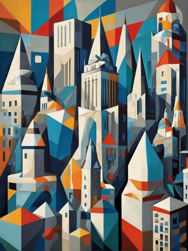 colorful city,city scape,cityscape,city buildings,city cities,city skyline,city blocks,art deco background,cities,metropolises,townscape,french digital background,urban towers,capital cities,city ​​portrait,city,urban landscape,buildings,gaudí,skyscrapers,Art,Artistic Painting,Artistic Painting 45