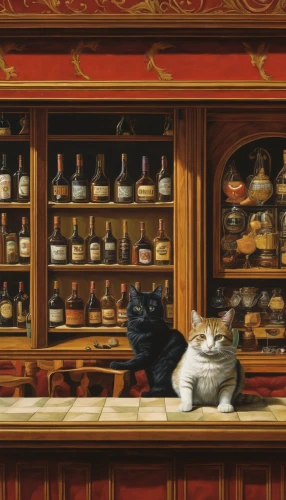 cat's cafe,china cabinet,vintage cats,chinese pastoral cat,tea party cat,cat drinking tea,lucky cat,cat coffee,cat supply,oriental painting,bakery,oktoberfest cats,cat european,brandy shop,apothecary,vintage cat,kitchen shop,two cats,cabinets,cupboard,Art,Classical Oil Painting,Classical Oil Painting 43