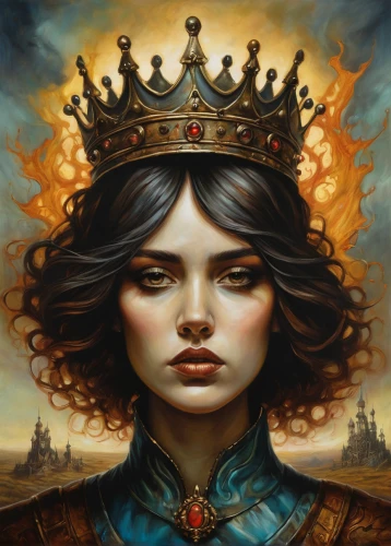 golden crown,imperial crown,queen crown,crowned,the crown,royal crown,gold crown,queen anne,crown,crown of the place,monarchy,fantasy portrait,fantasy art,queen s,king crown,the ruler,crow queen,yellow crown amazon,celtic queen,queen of hearts,Illustration,Realistic Fantasy,Realistic Fantasy 34
