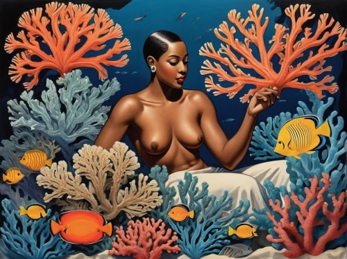 coral reef,coral,fruits of the sea,deep coral,coral reefs,coral fish,aquariums,aquarium,aquarius,corals,underwater background,aquarium decor,under the sea,coral bush,coral guardian,siren,under the water,khokhloma painting,coral-spot,flora,Illustration,Realistic Fantasy,Realistic Fantasy 21