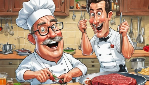 cooking book cover,cooks,chefs,cookery,cooking show,steaks,chef,colcannon,markler,food and cooking,food icons,salami,meat products,tender beef,corned beef,rump steak,tomato paste,beef,steak,cooked salami,Illustration,Abstract Fantasy,Abstract Fantasy 23