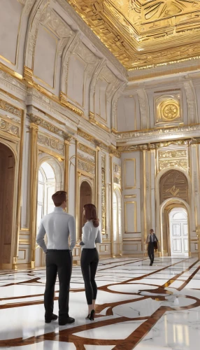 ballroom,hall of nations,3d rendering,marble palace,royal tombs,royal interior,hall of supreme harmony,corridor,neoclassical,capitol buildings,peterhof palace,the royal palace,emirates palace hotel,presidential palace,musei vaticani,versailles,louvre,under the moscow city,brazilian monarchy,saint george's hall,Conceptual Art,Daily,Daily 35