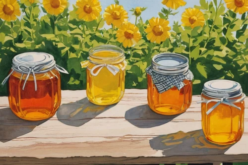honey jars,honey jar,honey products,flower honey,oils,sunflowers in vase,yellow daisies,mason jars,sunflower coloring,beekeepers,beekeeping,glass jar,daisies,cottonseed oil,buttercups,daffodils,flower painting,australian daisies,honey bees,jars,Illustration,Black and White,Black and White 10
