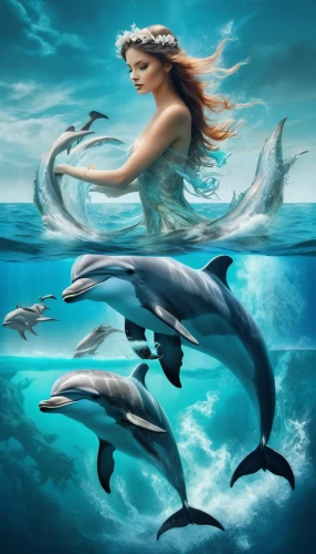 girl with a dolphin,oceanic dolphins,dolphins,dolphins in water,dolphin background,bottlenose dolphins,dolphin rider,dolphin-afalina,dolphinarium,dolphin show,two dolphins,mermaid vectors,dolphin swimming,mermaid background,common dolphins,cetacean,cetacea,dolphin,marine reptile,merfolk,Photography,Artistic Photography,Artistic Photography 07