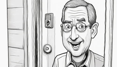 door husband,caricature,door,home door,screen door,cartoon doctor,steel door,revolving door,the door,propane,sliding door,door key,caricaturist,door lock,cartoon,frame illustration,doorbell,door mirror,doors,door trim,Illustration,Black and White,Black and White 14