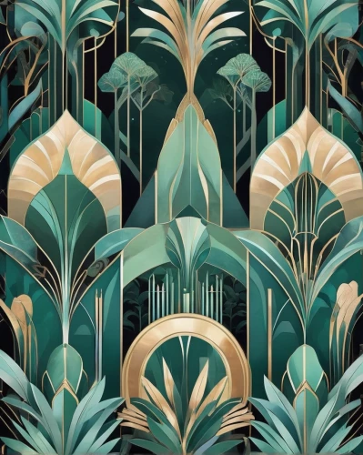 art deco background,palm branches,palm forest,tropical floral background,palm leaves,palm field,palms,tropical leaf pattern,monstera,tropical greens,bamboo plants,bamboo forest,palm fronds,background pattern,palm garden,art deco border,art deco,forest floor,palm lilies,botanical print,Illustration,Vector,Vector 18