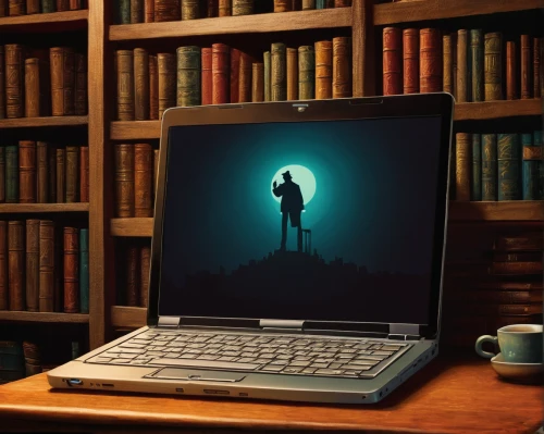 sci fiction illustration,laptop screen,publish a book online,laptop,book electronic,man with a computer,computer art,publish e-book online,writing-book,computer addiction,digitizing ebook,silhouette art,searchlamp,laptop accessory,notebook,computer icon,laptops,author,night administrator,netbook,Illustration,American Style,American Style 12