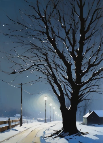 winter landscape,night snow,snow scene,snow landscape,night scene,winter background,snowy landscape,midnight snow,christmas landscape,winter tree,snowy tree,snow tree,winter dream,moonlit night,winter light,winter morning,early winter,wintry,snowy still-life,heather winter,Conceptual Art,Fantasy,Fantasy 10