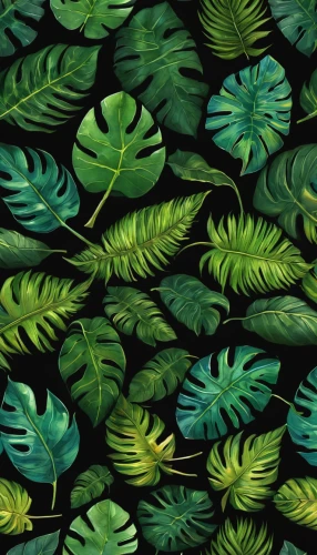 tropical leaf pattern,fern fronds,ferns,tropical greens,tropical leaf,aquatic plants,jungle leaf,leaf pattern,leaf fern,palm leaves,grass fronds,foliage leaves,seamless pattern,fern leaf,tropical floral background,green wallpaper,lotus leaves,parsley leaves,watercolor leaves,green leaves,Illustration,Abstract Fantasy,Abstract Fantasy 18