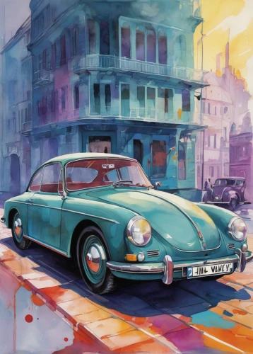 porsche 356,porsche 912,porsche 356/1,porsche 550,citroën ds,jaguar e-type,ferrari 275,etype,jaguar 420,356 b,ss jaguar 100,porsche 911,triumph tr2,jaguar mark 1,triumph tr250,karmann ghia,bristol 401,porsche targa,jaguar s-type,porsche,Illustration,Paper based,Paper Based 06