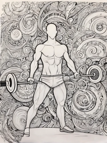 dr. manhattan,vitruvian man,nataraja,qi gong,the vitruvian man,yoga guy,cancer drawing,mind-body,body-building,kundalini,muscle man,game drawing,surya namaste,muscular system,coloring page,male poses for drawing,astral traveler,root chakra,body building,earth chakra,Illustration,Black and White,Black and White 05