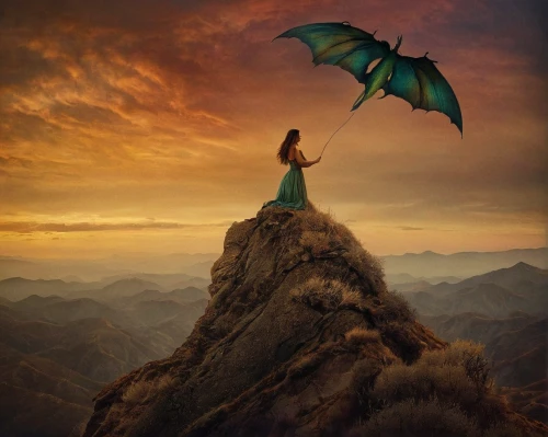 fantasy picture,fantasy art,photo manipulation,photomanipulation,butterfly isolated,heroic fantasy,conceptual photography,faery,green dragon,fantasy portrait,photoshop manipulation,world digital painting,fantasy woman,isolated butterfly,fairies aloft,dreams catcher,fall from the clouds,dragon of earth,little girl in wind,flying girl,Photography,Artistic Photography,Artistic Photography 14