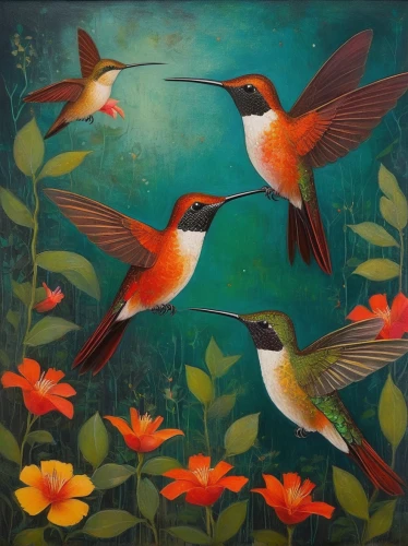 hummingbirds,humming birds,humming bird pair,cuba-hummingbird,songbirds,bird painting,birds in flight,garden birds,flying birds,carol colman,migratory birds,tropical birds,hummingbird,swallows,cloves schwindl inge,birds singing,humming bird,wild birds,bird hummingbird,flower and bird illustration,Illustration,Abstract Fantasy,Abstract Fantasy 15