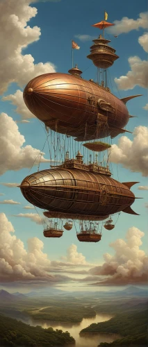 airships,airship,air ship,zeppelins,flying saucer,alien ship,ufo intercept,sci fiction illustration,ufo,ufos,space ships,baron munchausen,flying machine,zeppelin,science fiction,futuristic landscape,space ship,floating island,pioneer 10,steampunk,Art,Artistic Painting,Artistic Painting 31