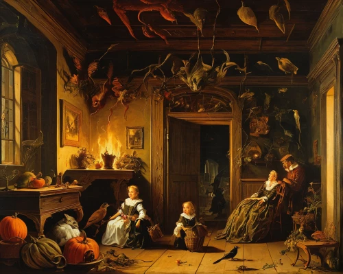 children studying,hunting scene,the little girl's room,children's interior,children's room,christmas scene,children's bedroom,candlemas,the pied piper of hamelin,house hevelius,nativity,parents with children,partiture,kennel club,dandelion hall,halloween scene,danish room,rococo,sitting room,parents and children,Art,Classical Oil Painting,Classical Oil Painting 37