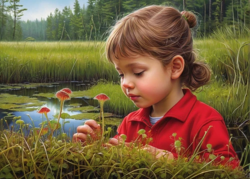 girl picking flowers,oil painting on canvas,oil painting,flower painting,girl and boy outdoor,child portrait,girl praying,art painting,children's background,meadow play,little girl reading,girl in the garden,girl in flowers,child in park,young girl,photo painting,mirror in the meadow,innocence,child playing,meadow,Illustration,Paper based,Paper Based 02