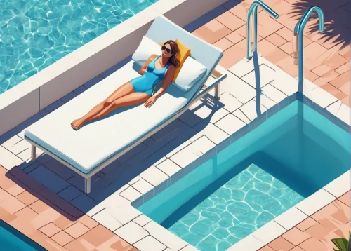 isometric,swimming pool,dug-out pool,sci fiction illustration,vector illustration,pool house,game illustration,outdoor pool,roof top pool,poolside,pool water,swimming people,swimmer,book illustration,sunlounger,female swimmer,summer icons,pool water surface,pool,lifeguard,Unique,3D,Isometric