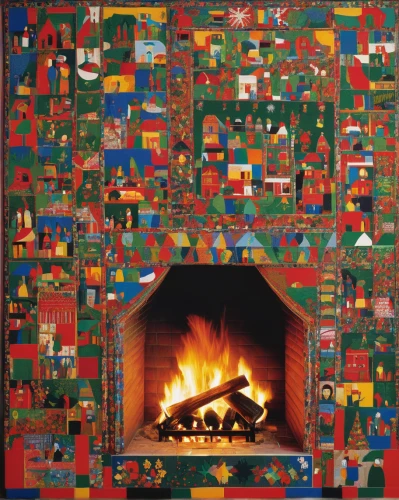 khokhloma painting,fireplaces,indigenous painting,christmas fireplace,fire place,mexican blanket,fireplace,log fire,cd cover,felt christmas icons,christmas motif,november fire,hearth,christmas icons,fire screen,knitted christmas background,tapestry,aboriginal painting,indian art,motif,Conceptual Art,Daily,Daily 26