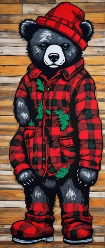 buffalo plaid bear,buffalo plaid paper,buffalo plaid red moose,buffalo plaid,buffalo plaid trees,christmas buffalo plaid,buffalo plaid christmas,buffalo plaid reindeer,buffalo plaid deer,scandia bear,tartan,buffalo plaid caravan,big bear,left hand bear,nordic bear,lumberjack,bear,buffalo plaid antlers,tartan background,grafitti,Conceptual Art,Graffiti Art,Graffiti Art 01