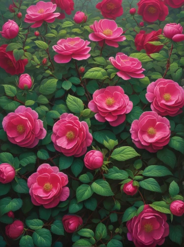 pink roses,rosebushes,wild roses,rosebuds,spray roses,blooming roses,flower painting,pink peony,landscape rose,peonies,rosebush,camelliers,peony pink,rose bush,garden roses,camellias,rose roses,noble roses,roses,rose woodruff,Illustration,Realistic Fantasy,Realistic Fantasy 26