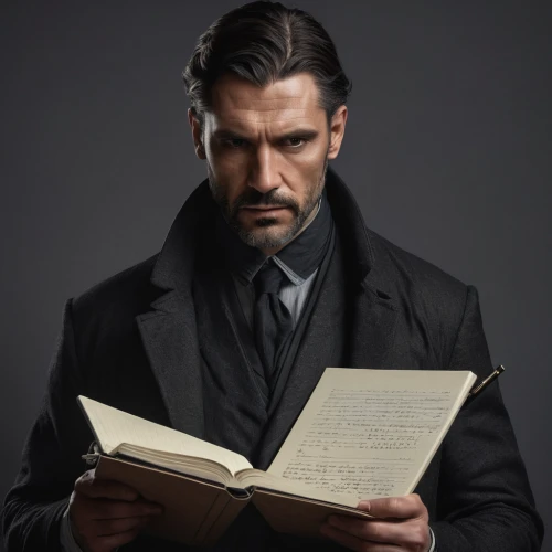 author,butler,scholar,ereader,gentlemanly,luther,reading,librarian,a book,ulysses,readers,holmes,professor,athos,eading with hands,man portraits,overcoat,thorin,barrister,lincoln blackwood,Photography,General,Natural