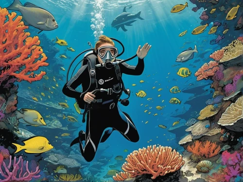 scuba,scuba diving,divemaster,underwater diving,aquanaut,amphiprion,coral guardian,underwater background,freediving,coral reef,marine animal,aquaman,coral reefs,marine life,marine biology,marine diversity,snorkel,snorkeling,deep sea diving,dive computer,Illustration,Vector,Vector 04