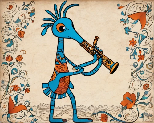 bagpipe,saxophonist,crab violinist,clarinetist,man with saxophone,flautist,saxophone player,bagpipes,trumpet climber,oboist,clarinet,itinerant musician,saxophone,trumpet player,musician,ornamental bird,an ornamental bird,sackbut,saxophone playing man,flute,Illustration,Realistic Fantasy,Realistic Fantasy 42